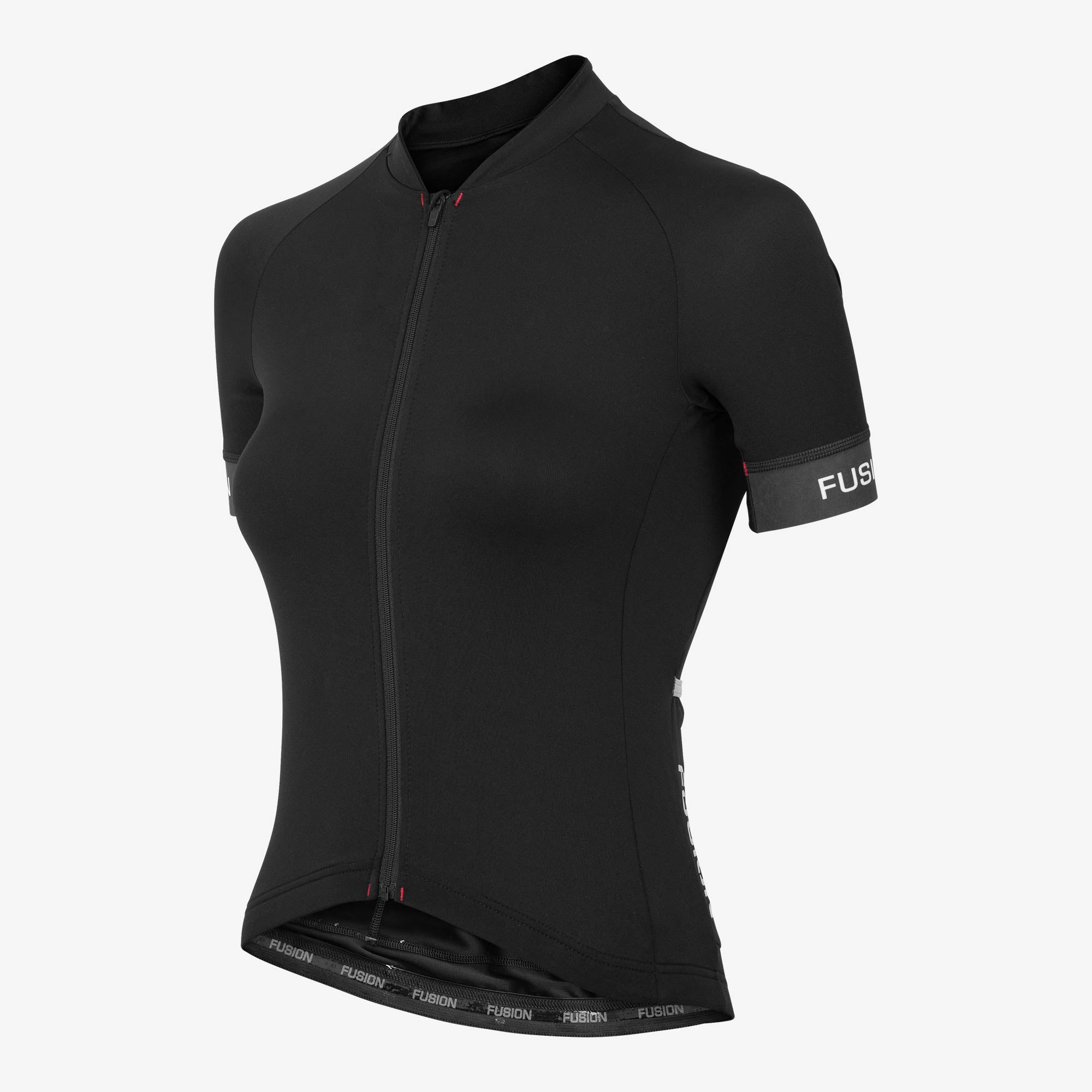 FUSION WOMENS C3 PLUS CYCLING JERSEY - BLACK / L